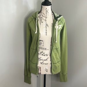 Abercrombie & Fitch Womens Green Hooded Jacket
